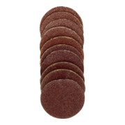 Proxxon Disques abrasifs de rechange, 18 mm pour plateau en caoutchouc, 10 pièces chacun grain 120 + 150