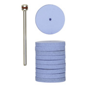 Proxxon Disques de polissage en silicone, Ø 22 mm, 10 pièces avec support-1