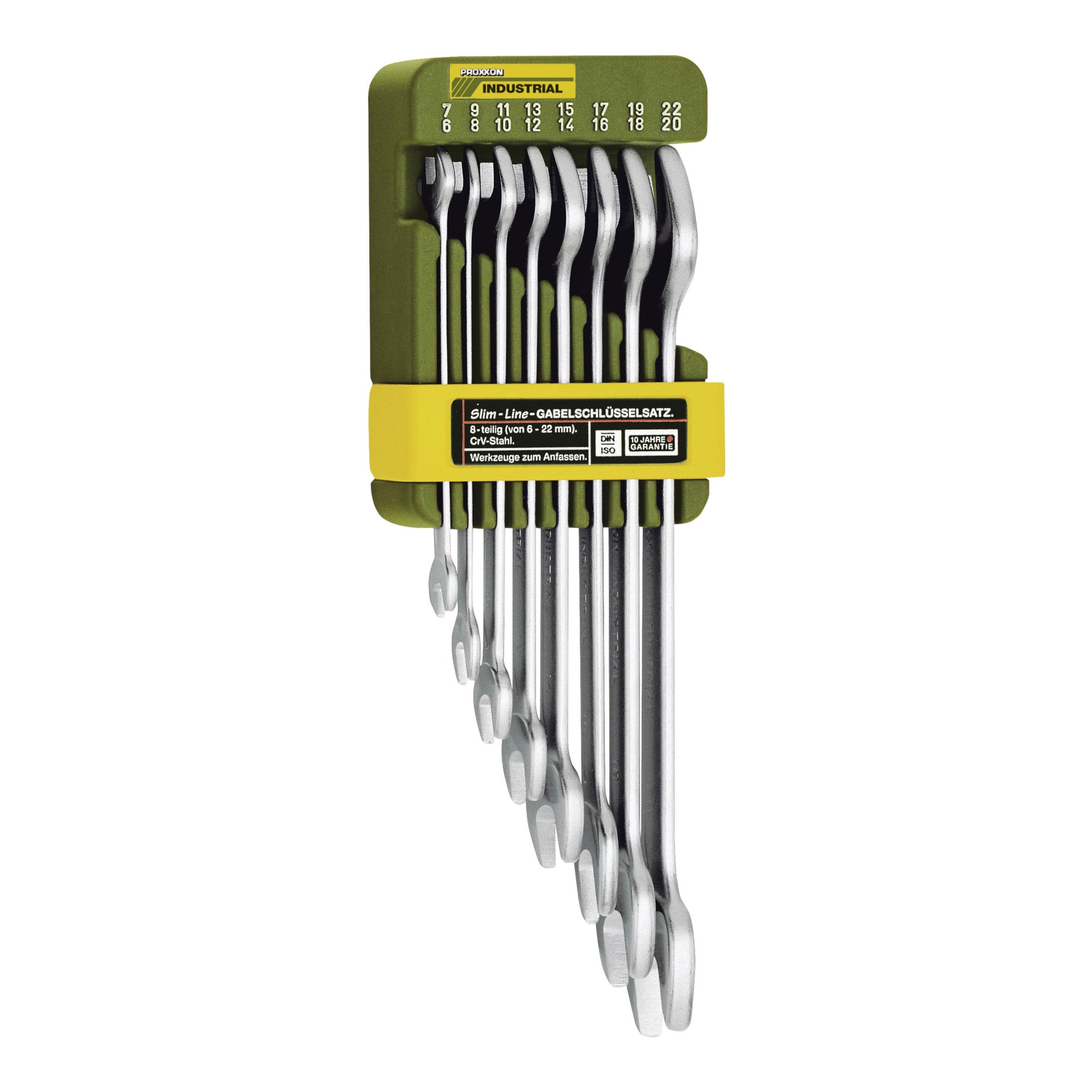 Proxxon Doppel-Maulschlüsselsatz 8-tlg. von 6 x 7 bis 20 x 22 mm, 23800