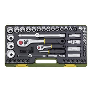 Proxxon dopsleutelset voor inch schroefmaten 65 st.