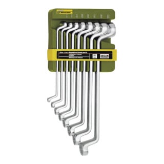 Proxxon dubbele ringsleutelset, 8 delig van 6 x 7 tot 20 x 22 mm