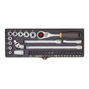 Proxxon Feinmechaniker-Steckschlüssel- und Schraubersatz 1/4", 32-tlg.