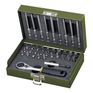 Proxxon Feinmechanikersatz mit 1/4" MICRO-Bit-Ratsche 36-teilig