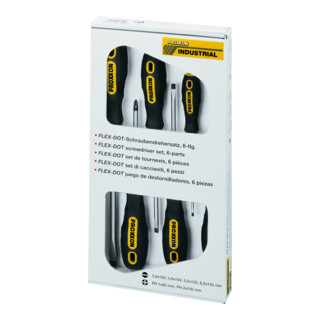Proxxon FLEX-DOT Schraubendrehersatz 6-tlg., Schlitz und PHILLIPS