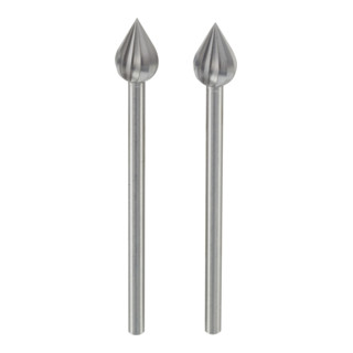 Proxxon Fräser Flamme (Wolfram-Vanadiumstahl), 6 mm, 2 Stück