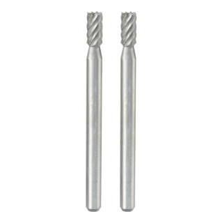 Proxxon Fraises cylindriques (acier tungstène-vanadium), 3 mm, 2 pièces