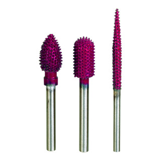 Proxxon Fresatrice a raspa con aghi metallici, cono 8 x 12 mm