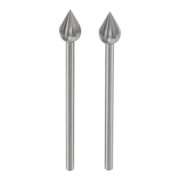 Proxxon Frezen Vlam (Wolfraam-vanadiumstaal), 6 mm, 2 stuks-1