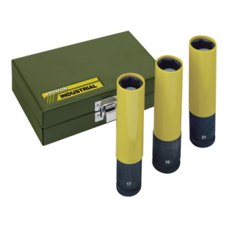 Proxxon IMPACT Set di chiavi a bussola 1/2", 3 pezzi (17, 19, 21 mm), 130 mm lunghezza