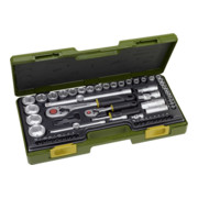 Proxxon Jeu de clés à douilles 1/4 et 1/2 pouce 65 pces 4-34 mm à fente/PH/PZD/TX/6 pans