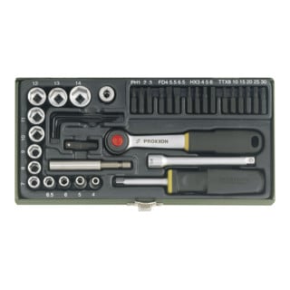 Proxxon Jeu de vis 1/4" (39 pièces)