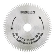 Proxxon Lame de scie circulaire ''Super-Cut'', 58 mm (80 dents)