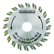 Proxxon Lame de scie circulaire, carbure, 50 mm (20 dents)-1