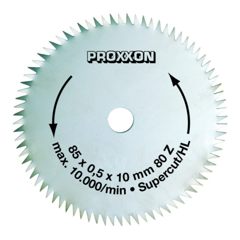 Proxxon Lame de scie circulaire Super-Cut, 85 mm, 80 dents