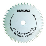Proxxon Lame de scie circulaire Super-Cut, 85 mm, 80 dents