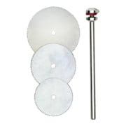 Proxxon Lames de scie à tronçonner, 1 pièce chacune 16, 19, 22 mm + 1 support-1