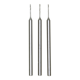 Proxxon Micro-forets spiraux (acier HSS), 0,5 mm, 3 pièces