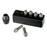 Proxxon Pinces de serrage en acier MICROMOT, 6 pièces de 1 à 3,2 mm, avec support