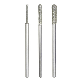 Proxxon Pointeau abrasif diamanté, boule Ø 2,2 mm, 2 pièces