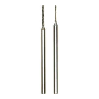 Proxxon Punte a spirale diamantate, 1 pezzo ciascuna 0,8 e 1,2 mm