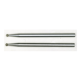 Proxxon Punte diamantate per levigatura, sfera, 1,0 mm, 2 pezzi