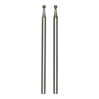 Proxxon Punte diamantate per smerigliatura, sfera, 1,8 mm, 2 pezzi