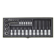 Proxxon Set di chiavi a bussola ZollTX pollici, 1/4" + 1/2", 29pz.