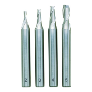 Proxxon Set di frese a codolo cilindrico, 4pz., DIN 327, HSS (2 - 3 - 4 - 5mm)