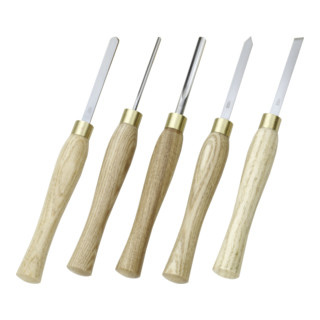 Proxxon Set di scalpelli per tornitura HSS, 5pz. in cassetta di legno