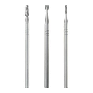 Proxxon Set frese in metallo duro, cilindro, cono, rullo, 3 pezzi