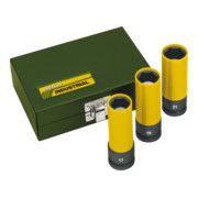 Proxxon Slagmoerdopset, 1/2", 3-delig (17, 19, 21 mm), 85mm lang