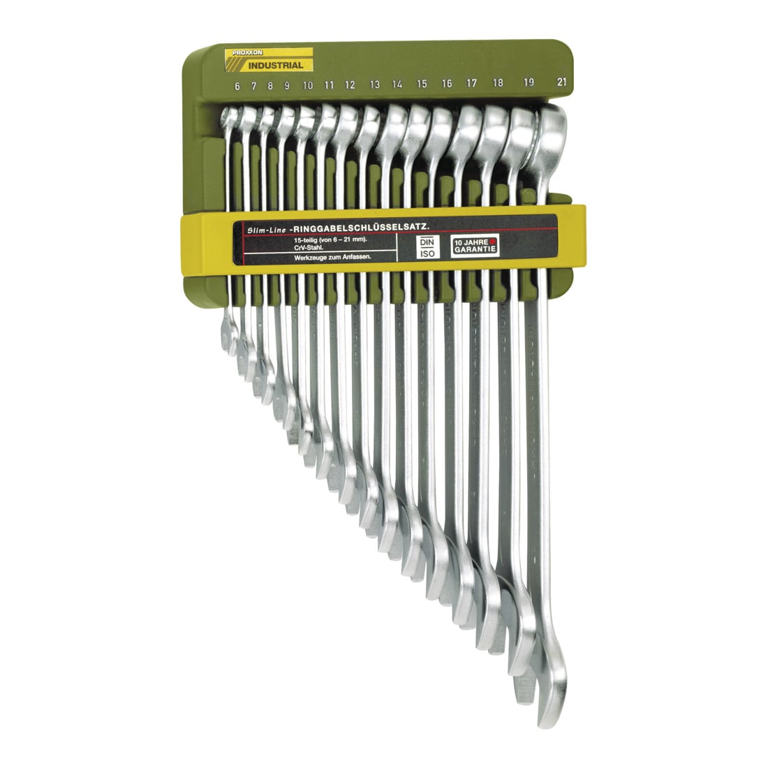 Proxxon Slim Line ringsteeksleutelset, 15-delig, 6 - 21 mm
