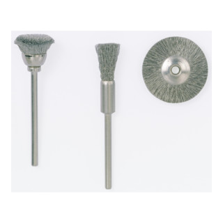Proxxon Spazzole a pennello, acciaio inox, Ø 8 mm, 2 pezzi