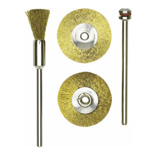 Proxxon Spazzole a pennello, ottone, Ø 8 mm, 2 pezzi
