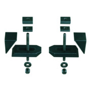 Proxxon Staffe di fissaggio a gradini (fresate), 2pz.