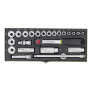 Proxxon Steckschlüsselsatz CV. 6-24PR, Vierkant, 24-teilig, 3/8 mit Driver-System''