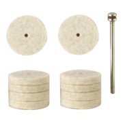 Proxxon Vilt schijven, 22 mm, 10 stuks + 1 houder-1