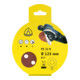 PS 22 K Disques auto-agrippant Klingspor 150 mm Grain 60 perforation façon GLS3, SB-emballé avec onglet