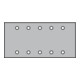 PS 33 CK Bandes abrasives auto-agrippantes Klingspor 115 x 230 mm Grain 100 perforation façon GL15