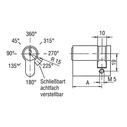 BKS Demi-cylindre profilé 8891