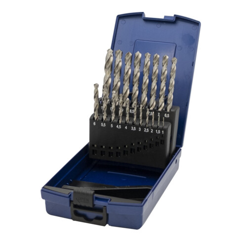 PTG RATIOLINE Forets hélicoïdaux HSS-G en coffret plastique 19 pcs