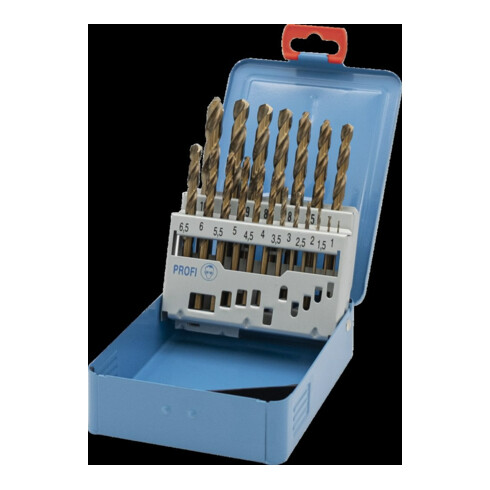 PTG RATIOLINE Jeu de forets hélicoïdaux D338N 1-10,0mm HSSCo 19 pcs