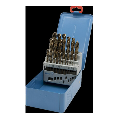 PTG RATIOLINE Jeu de forets hélicoïdaux D338N 1-13,0 mm HSSCo 25 pcs