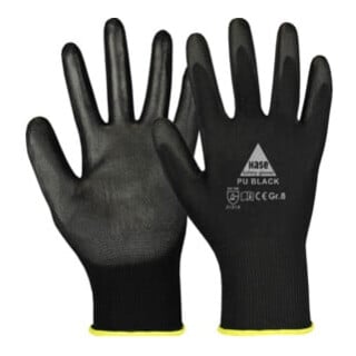 Gants de montage HASE noir, polyester