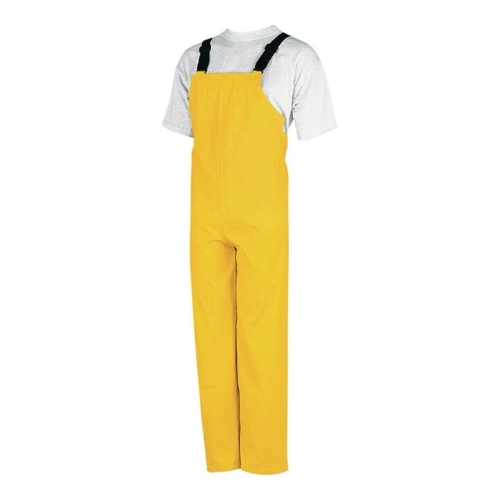 Regenschutz-Latzhose PU-Strech gelb