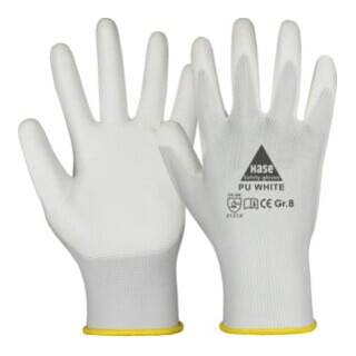 Gants de montage HASE blanc, polyester
