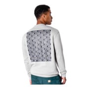 Pull STIER Crew Sweat Style Print S gris clair