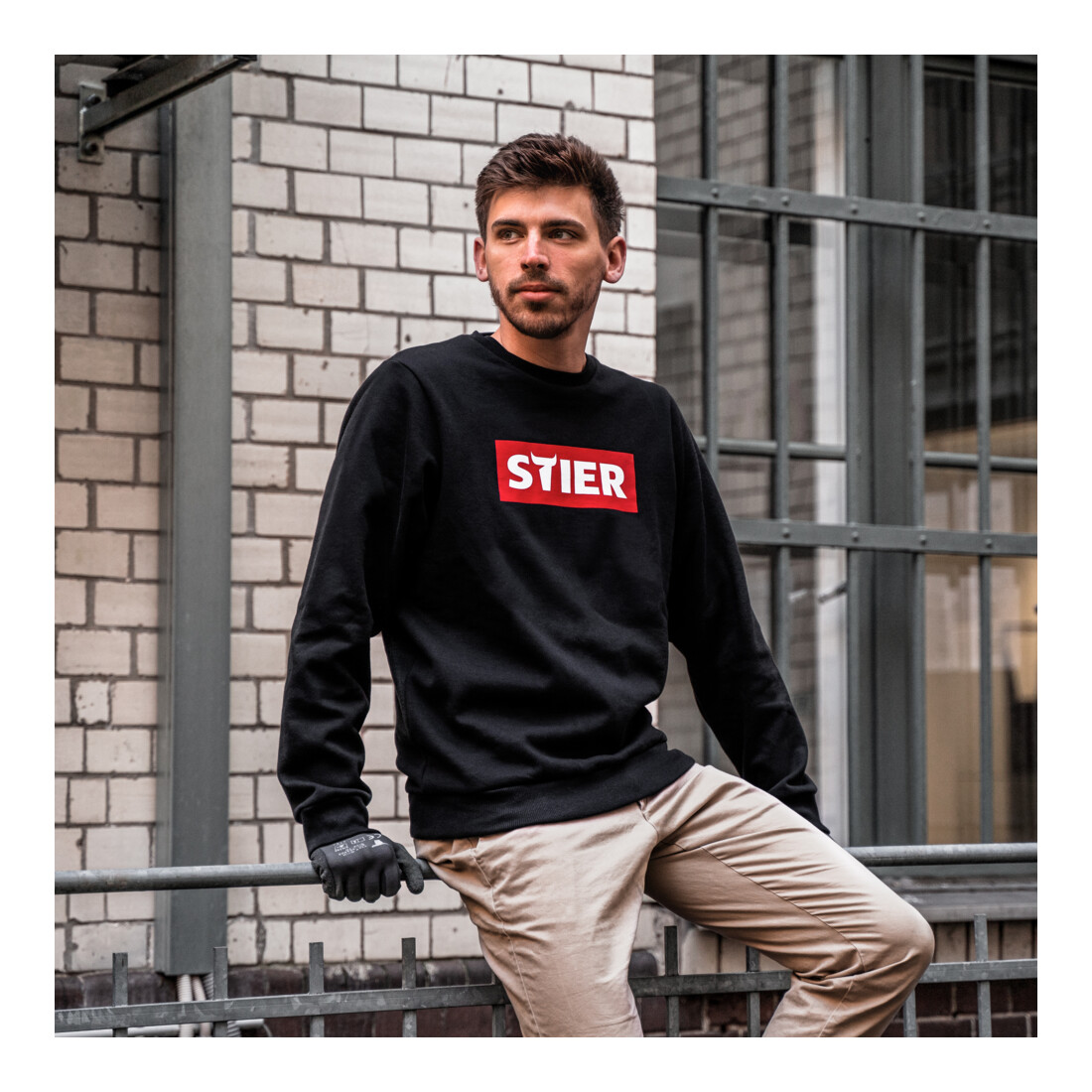 STIER Pull rouge