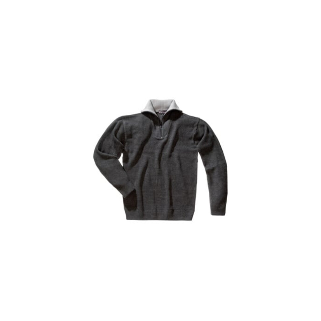 Elutex Troyer-Pullover Sylt dunkelgrau-meliert