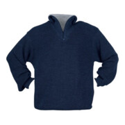 Elutex Troyer-Pullover mit Reißverschlusskragen blau
